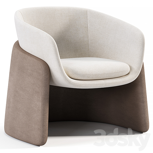 Seba Lounge Chair By Davis Furniture 3DS Max Model - thumbnail 2