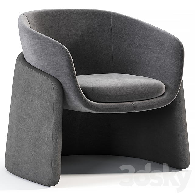 Seba Lounge Chair By Davis Furniture 3DS Max Model - thumbnail 3