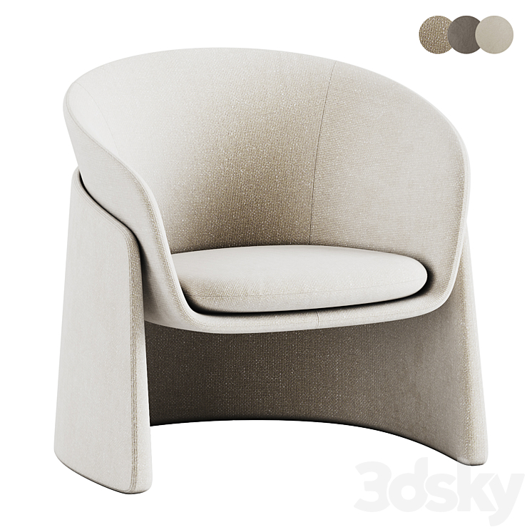 Seba Lounge Davis Furniture 3DS Max Model - thumbnail 2