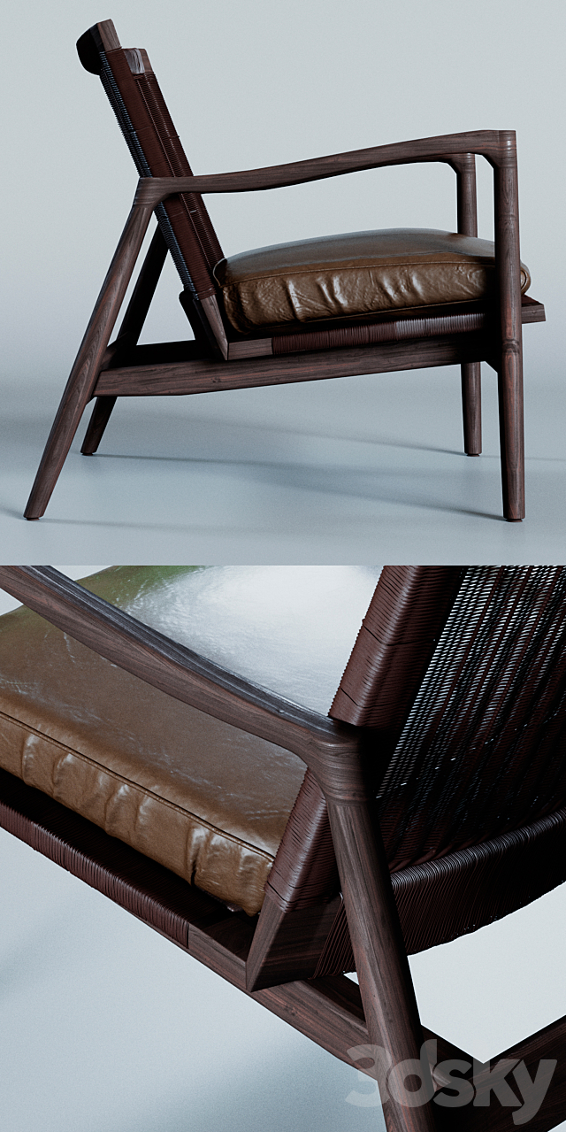 Sebago Chair by Crate and Barrel 3DSMax File - thumbnail 2