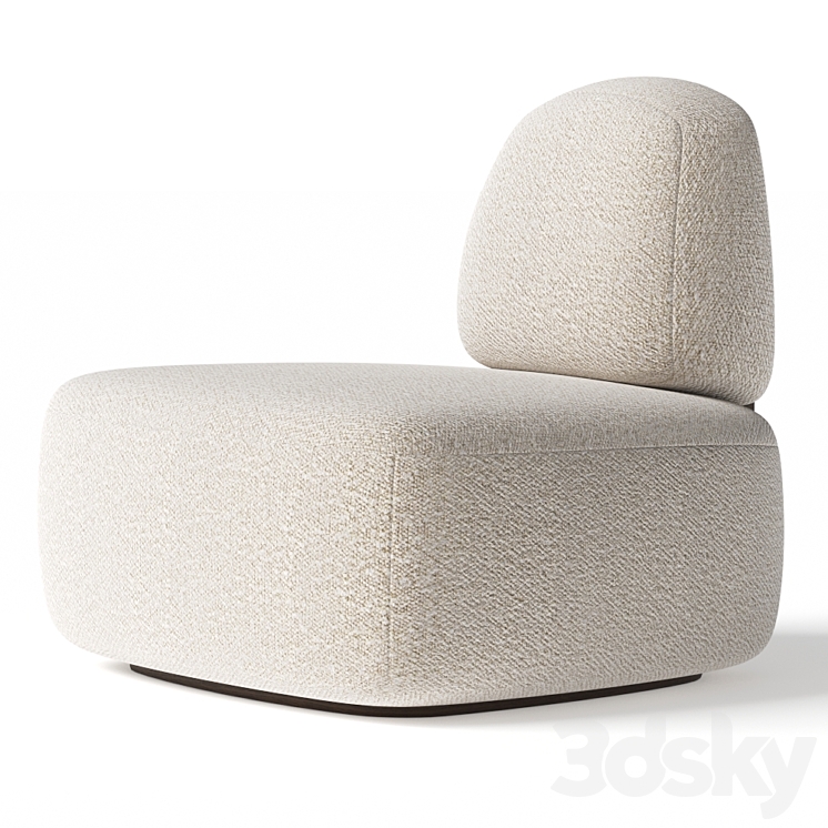 Secolo Cloud Boucle Clip Armchair 3DS Max - thumbnail 1