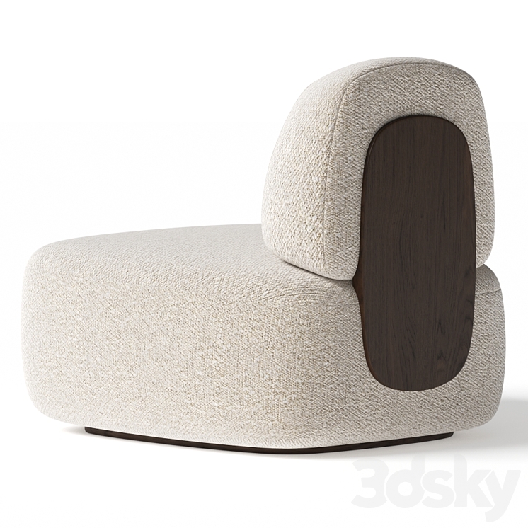 Secolo Cloud Boucle Clip Armchair 3DS Max - thumbnail 2