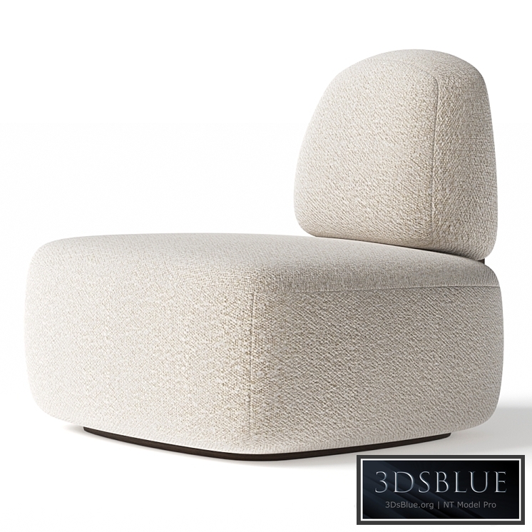 Secolo Cloud Boucle Clip Armchair 3DS Max - thumbnail 3