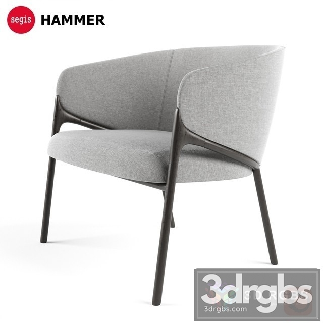 Segis Hammer Armchair 3dsmax Download - thumbnail 1