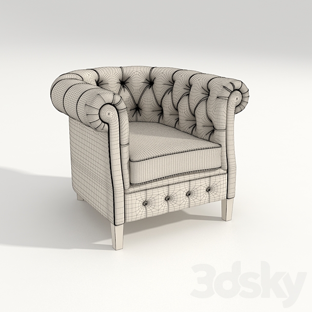 Selva chair 1443 3DSMax File - thumbnail 2