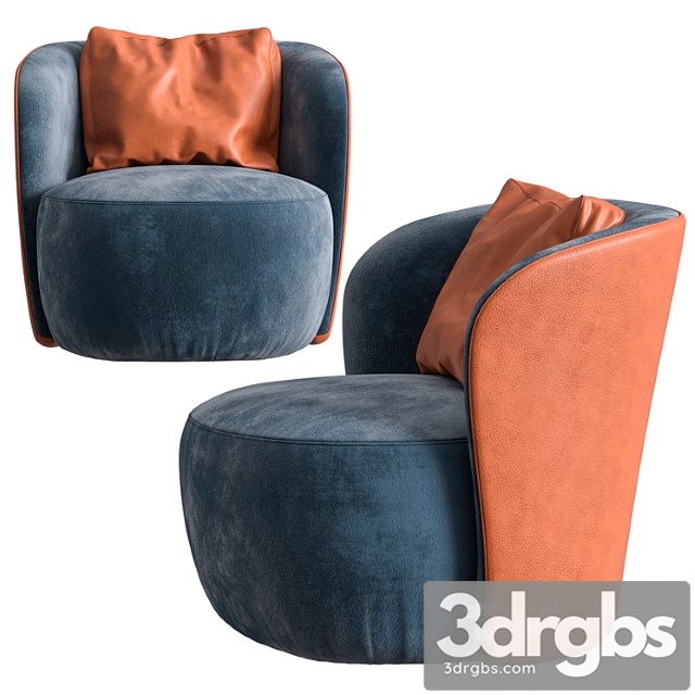 Selva lucrezia armchair 3dsmax Download - thumbnail 1