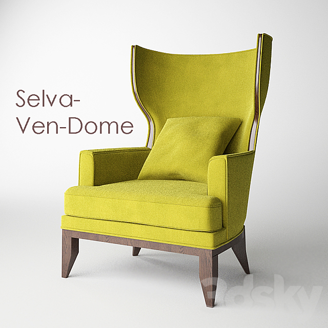 selva-vendome chair 3ds Max - thumbnail 1