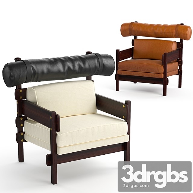 Sergio rodrigues tonico armchair 3dsmax Download - thumbnail 1