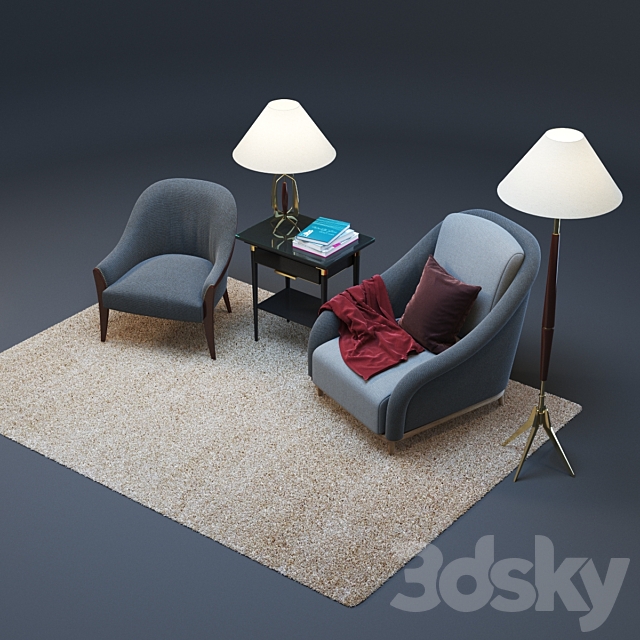 set designer furniture 3ds Max - thumbnail 2