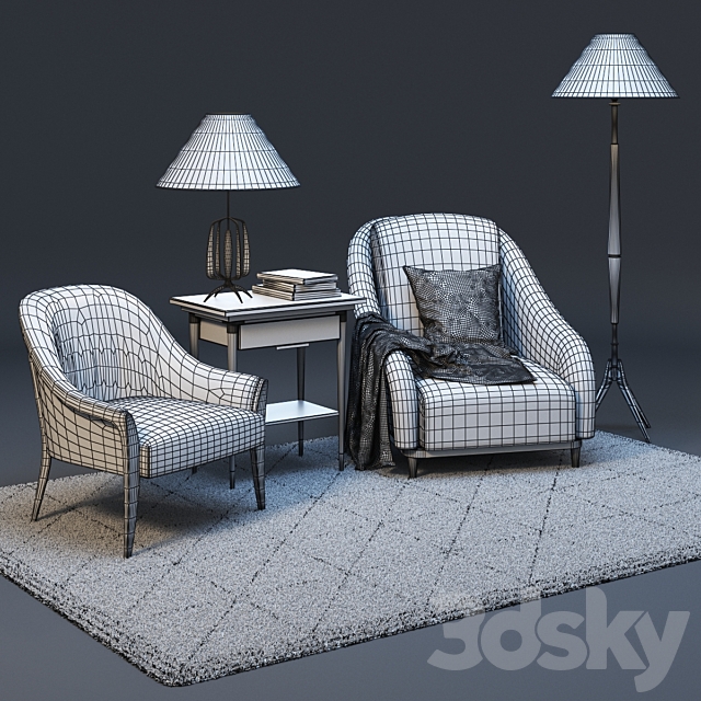 set designer furniture 3ds Max - thumbnail 3