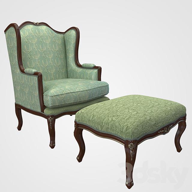 Seven Sedie Enea Armchair 3ds Max - thumbnail 1