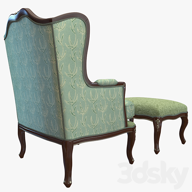 Seven Sedie Enea Armchair 3ds Max - thumbnail 2