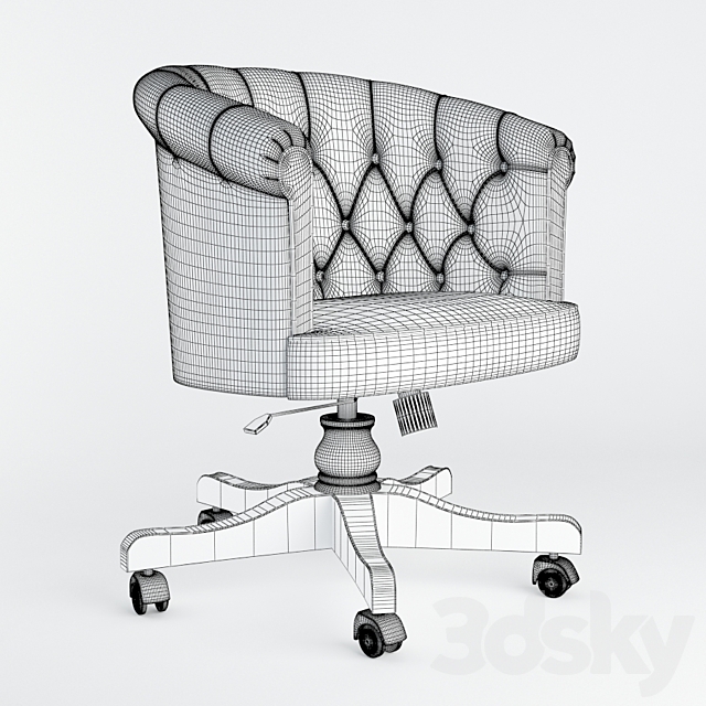 Seven Sedie Locke Armchair 3DSMax File - thumbnail 3