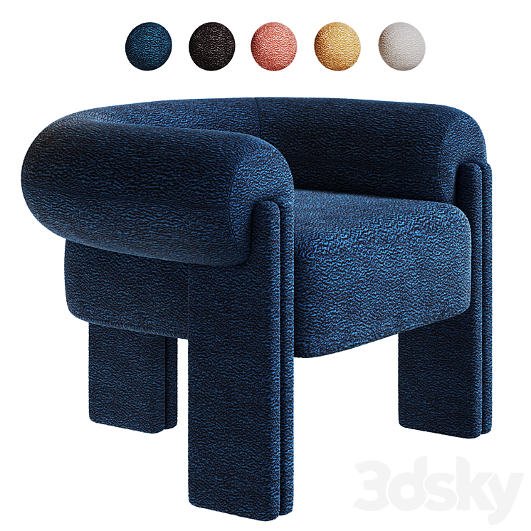 Sevigne Armchair X Metaphores 3DS Max - thumbnail 1