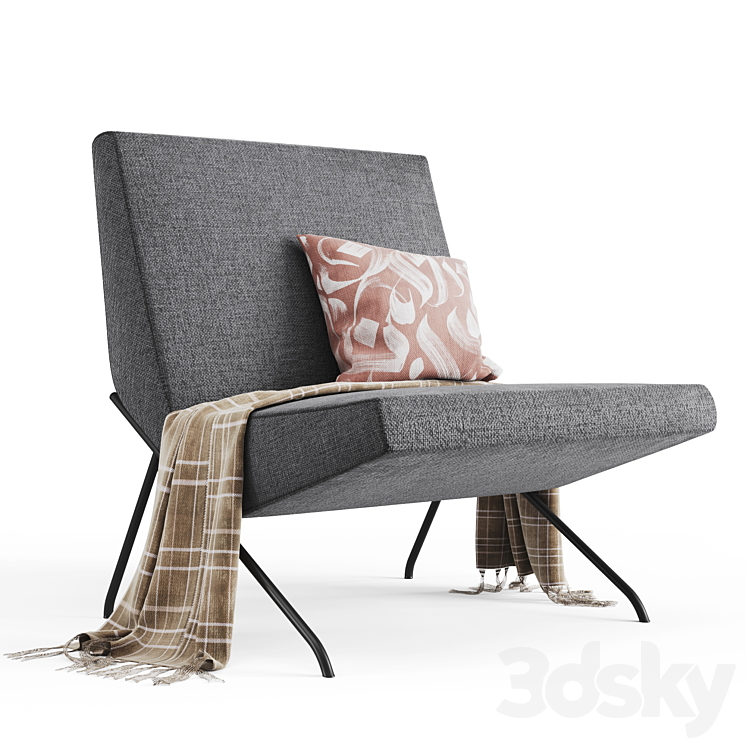 SG10 Chair by Pierre Guariche 3DS Max Model - thumbnail 3