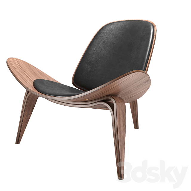 Shell Chair CH07 3DS Max Model - thumbnail 3