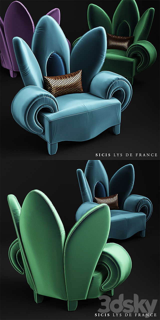 SICIS Lys de France 3DSMax File - thumbnail 2