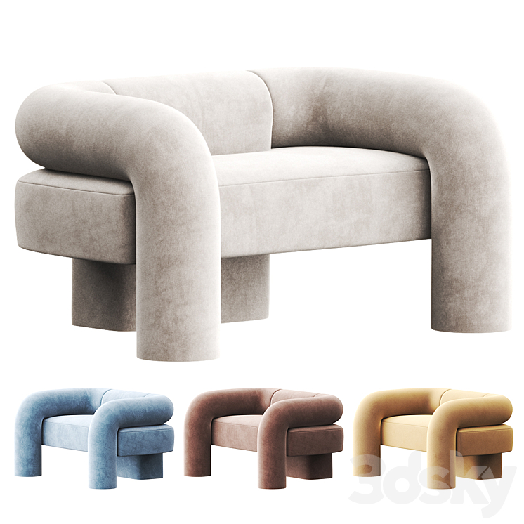 Sight Unseen Ian Felton Armchair 3DS Max Model - thumbnail 1