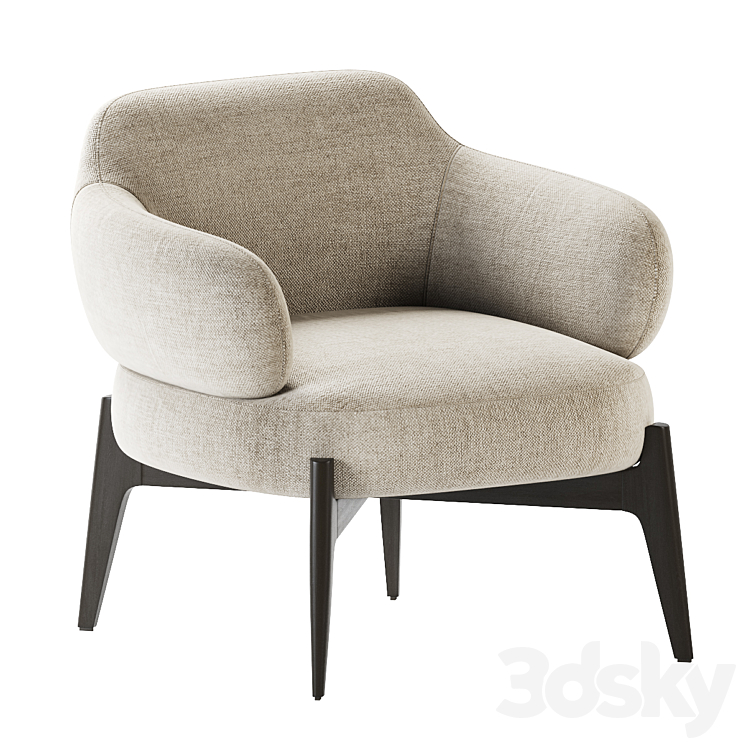 Sign Armchair Marelli 3DS Max Model - thumbnail 3