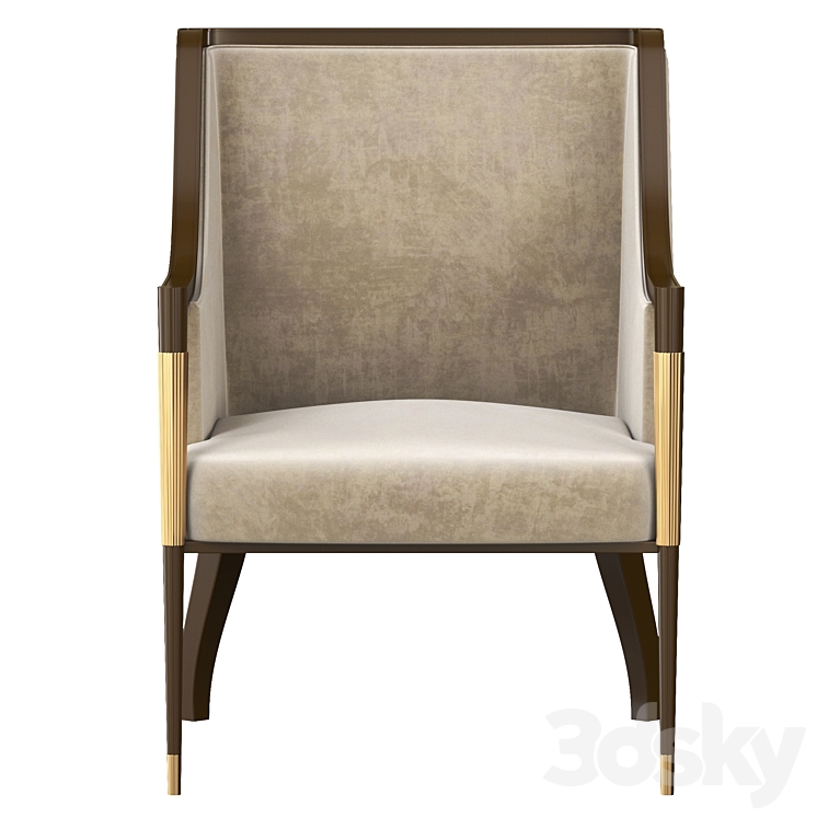 Signature Dining Arm Chair by Barbara Barry 3DS Max Model - thumbnail 2