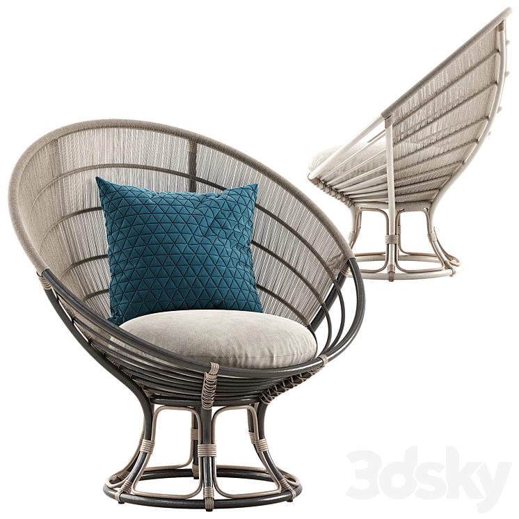 Sika Design Luna chair 3DS Max - thumbnail 1