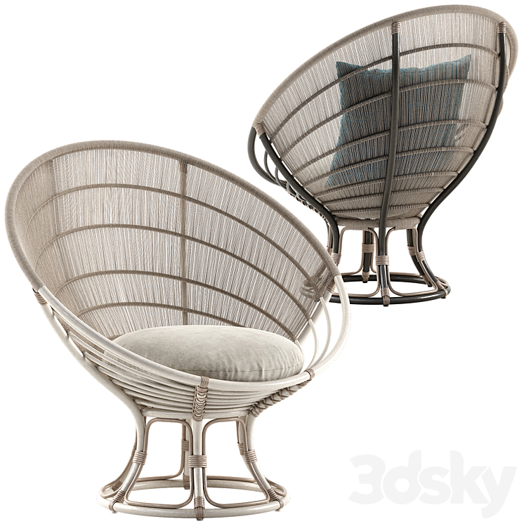 Sika Design Luna chair 3DS Max - thumbnail 2