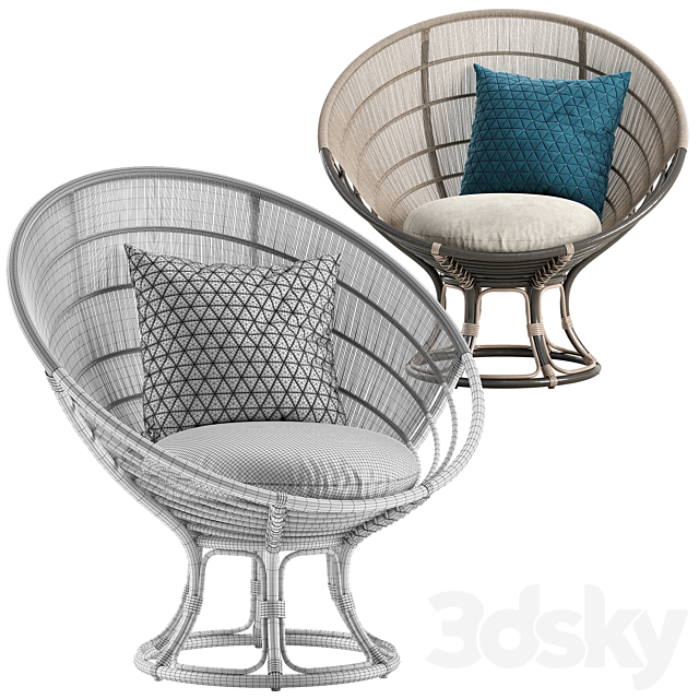 Sika Design Luna chair 3dsMax Model - thumbnail 3