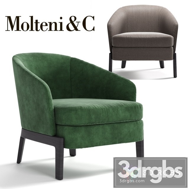 Silla Baja Chelsea Chair 3dsmax Download - thumbnail 1