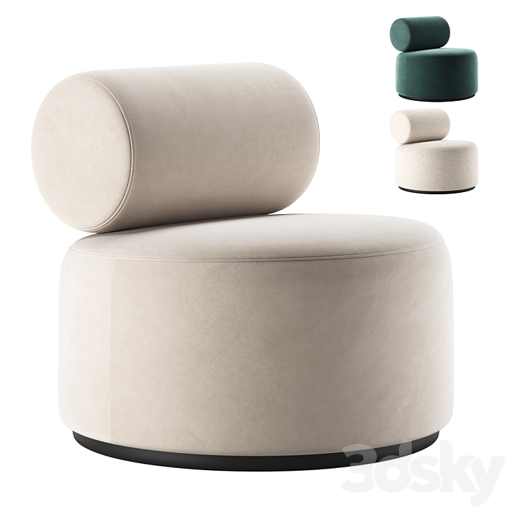 Sinclair Lounge Chairs | FEST Amsterdam 3DS Max Model - thumbnail 1