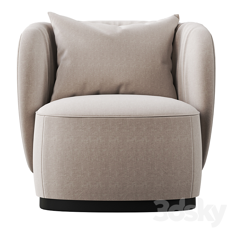 SIPARIO ARMCHAIR 3DS Max - thumbnail 2