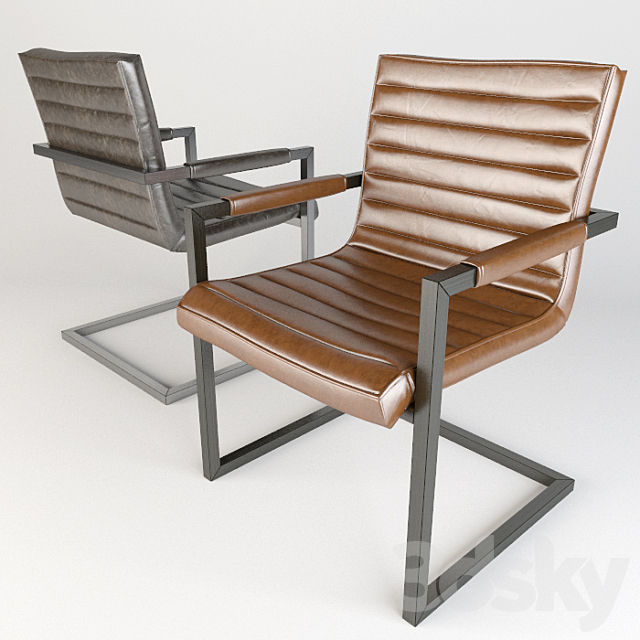 SKIN elbow-chair IRON 3DSMax File - thumbnail 1