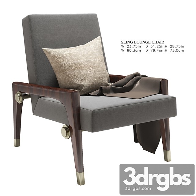 Sling-lounge-chair 3dsmax Download - thumbnail 1