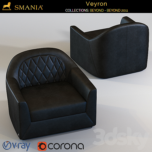 SMANIA Veyron (armchair) 3DS Max Model - thumbnail 2