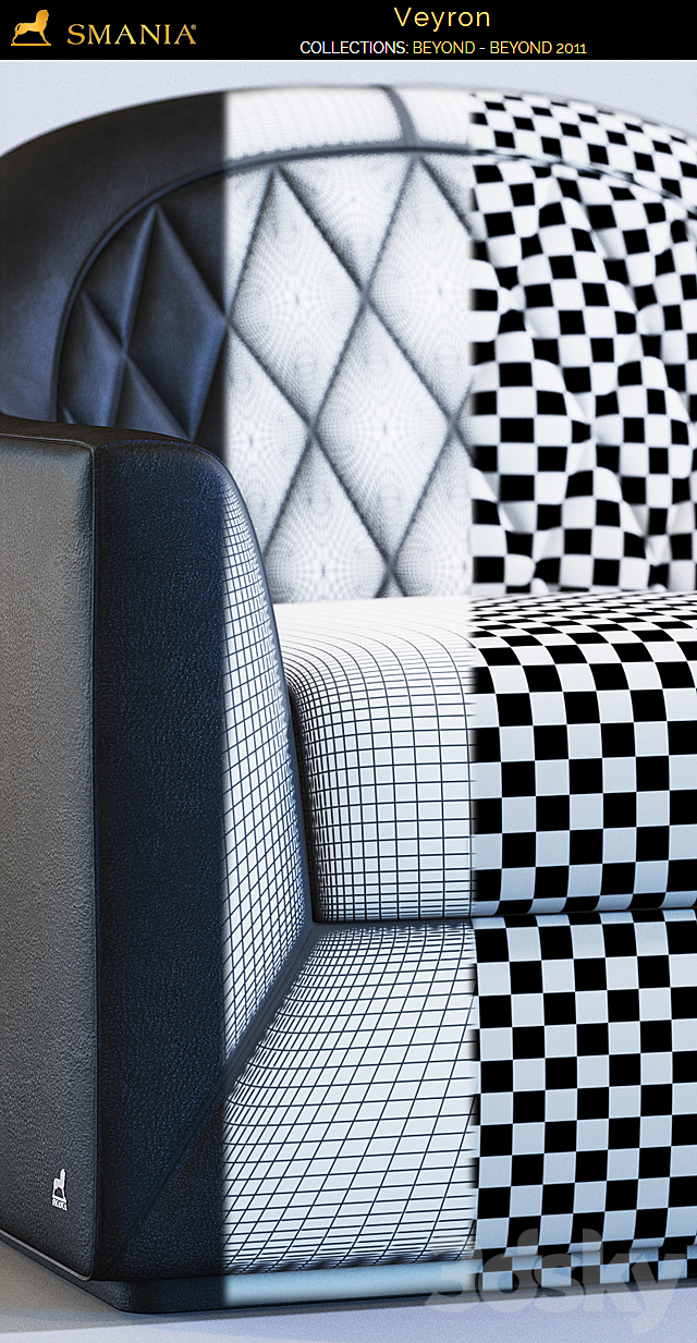 SMANIA Veyron (armchair) 3DS Max Model - thumbnail 3