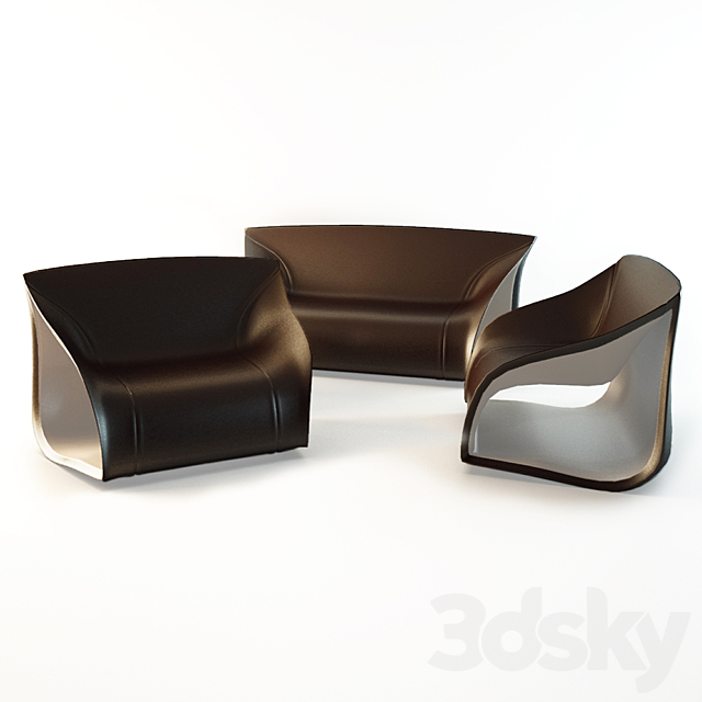 Sofa Alex Hall 3ds Max - thumbnail 1