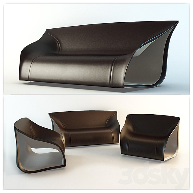 Sofa Alex Hall 3ds Max - thumbnail 2