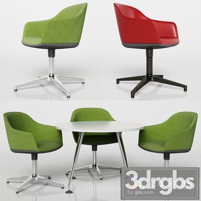 Softshell Chair Four Star Base 3dsmax Download - thumbnail 1