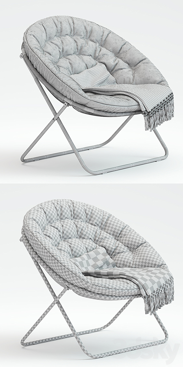 Solid Hang-A-Round Chair 3DS Max Model - thumbnail 3