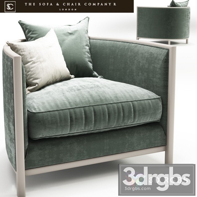 Sophia Armchair 3dsmax Download - thumbnail 1