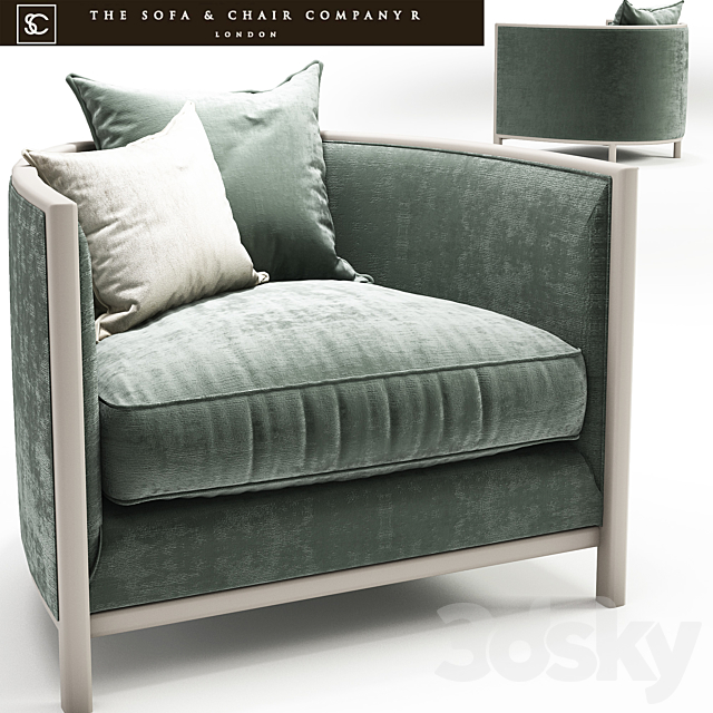 Sophia armchair_The sofa and chair company 3DSMax File - thumbnail 1