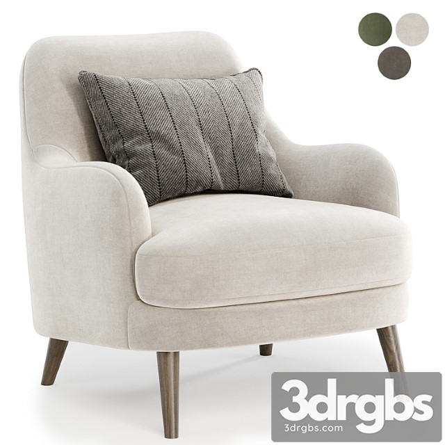 Sophie Arm Chair 3dsmax Download - thumbnail 1