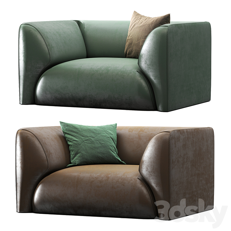 Sophie Armchair 3DS Max Model - thumbnail 1