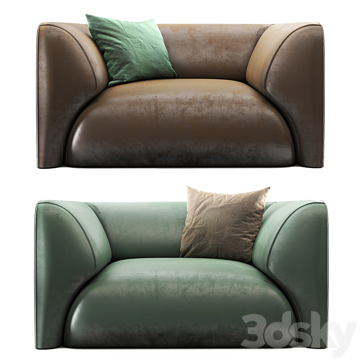 Sophie Armchair 3DS Max Model - thumbnail 2