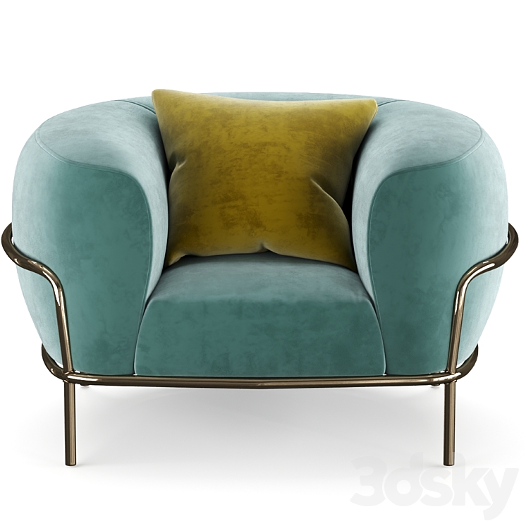 Sophie Gallotti and Radice Armchair 3DS Max - thumbnail 2