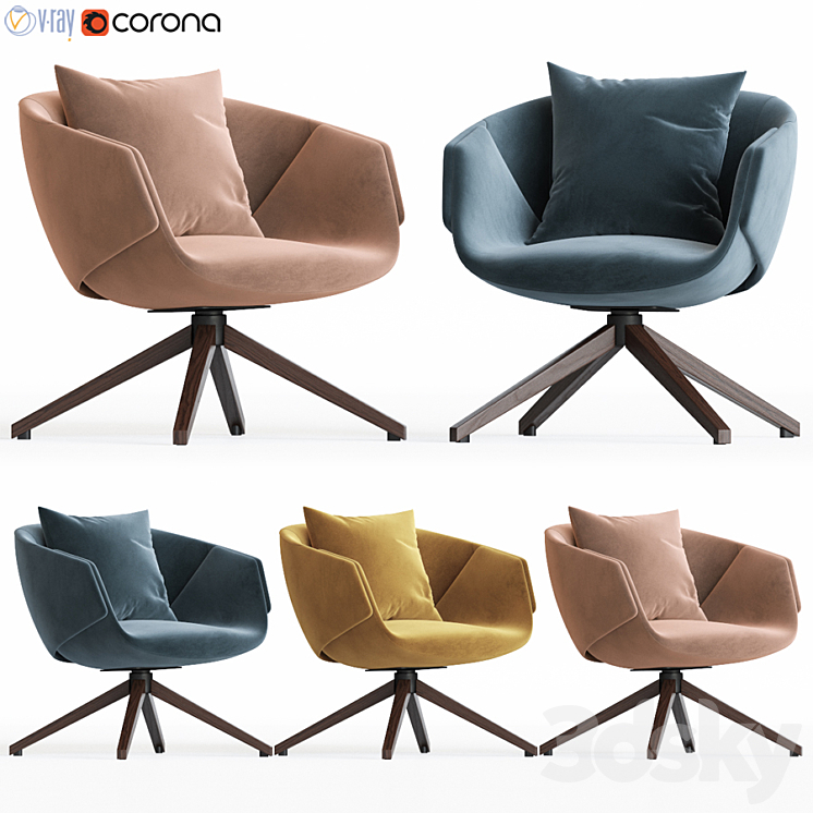 SP01 Anita Armchair 3DS Max - thumbnail 1