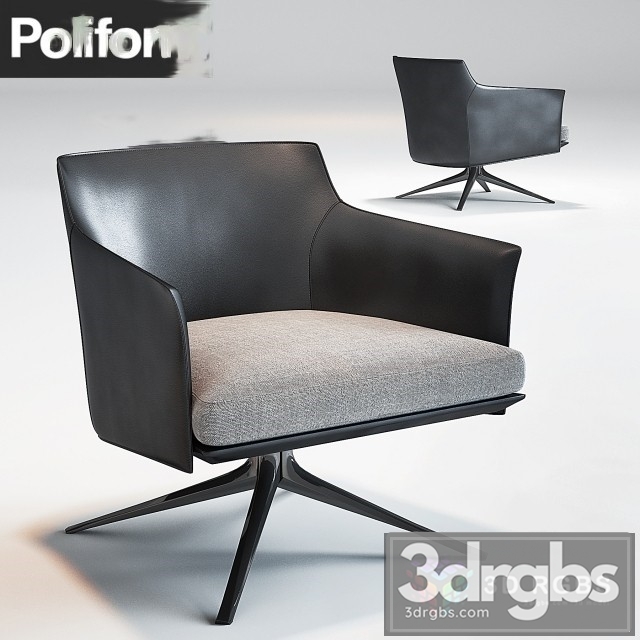 Stanford Poliform Armchair 3dsmax Download - thumbnail 1