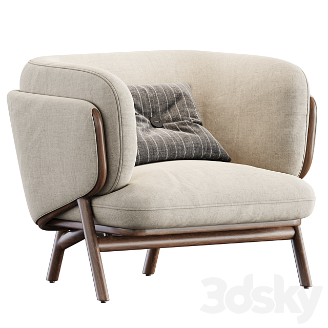 Stanley Armchair by Da La Espada 3DSMax File - thumbnail 1