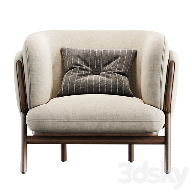 Stanley Armchair by Da La Espada 3DSMax File - thumbnail 2