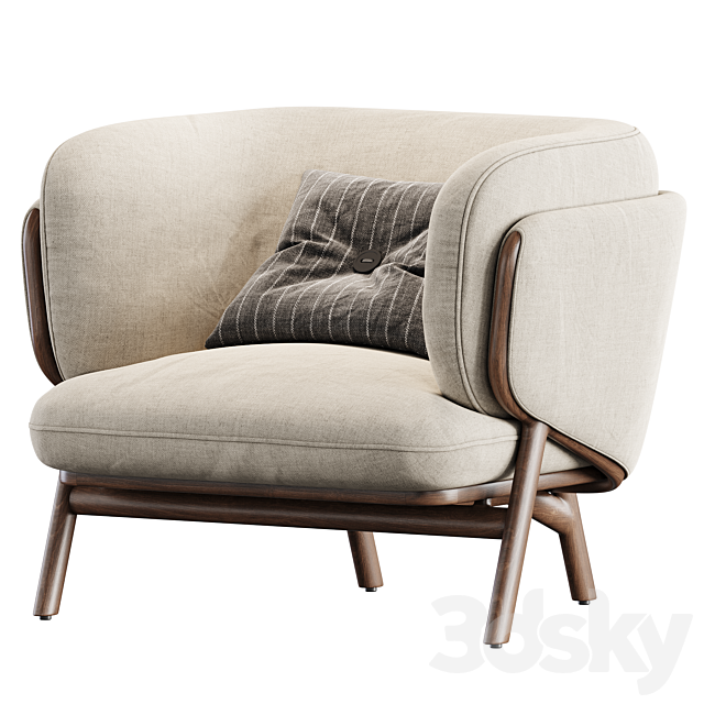 Stanley Armchair by Da La Espada 3DSMax File - thumbnail 3