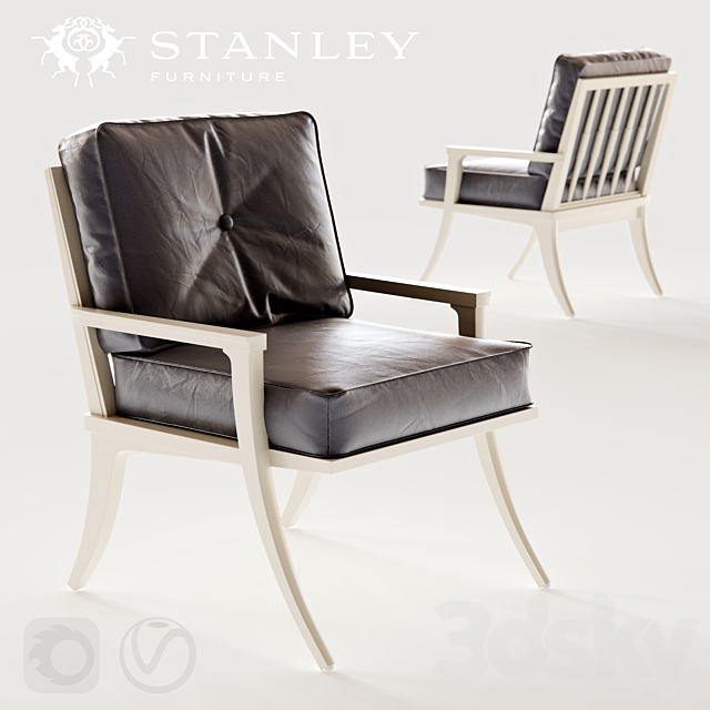 Stanley Furniture Crestaire-Lena Accent Chair 3DSMax File - thumbnail 1